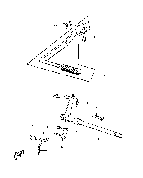 GEAR CHANGE MECHANISM ('74-'75)