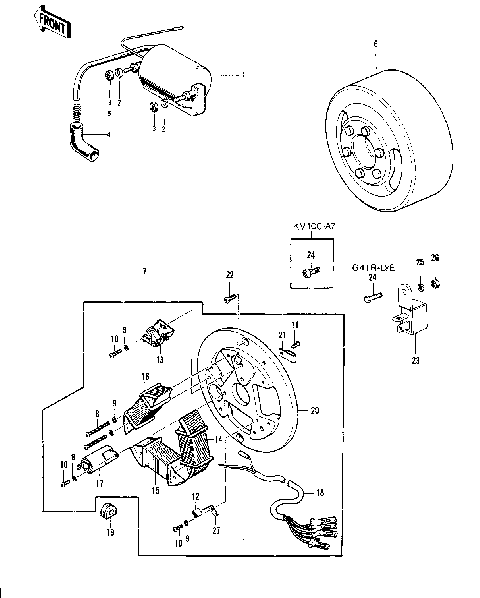 IGNITION/GENERATOR 1/2 ('74-'75)