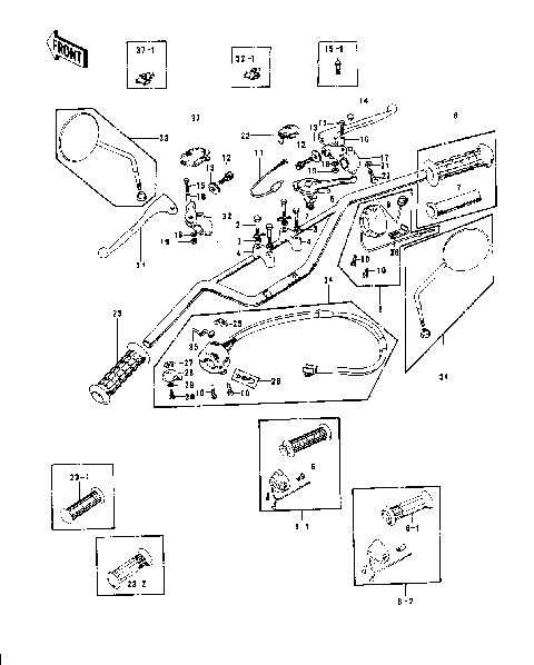 HANDLEBAR 1/2 ('74-'75)