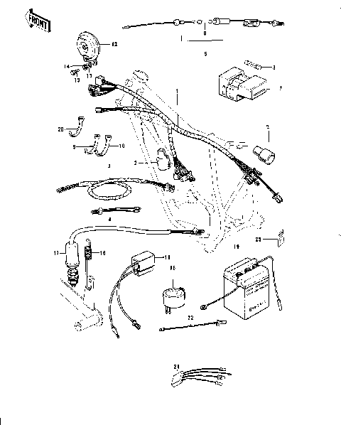 CHASSIS ELECTRICAL EQUIPMENT ('74-'75)