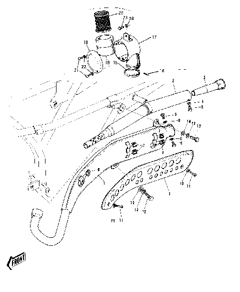 AIR CLEANER/MUFFLER ('72-'73 G5-A)