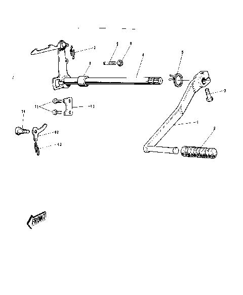 GEAR CHANGE MECHANISM ('72-'73 G5-A)