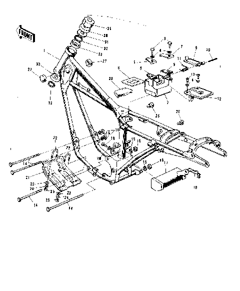 FRAME/FRAME FITTINGS ('72-'73 G5-A)