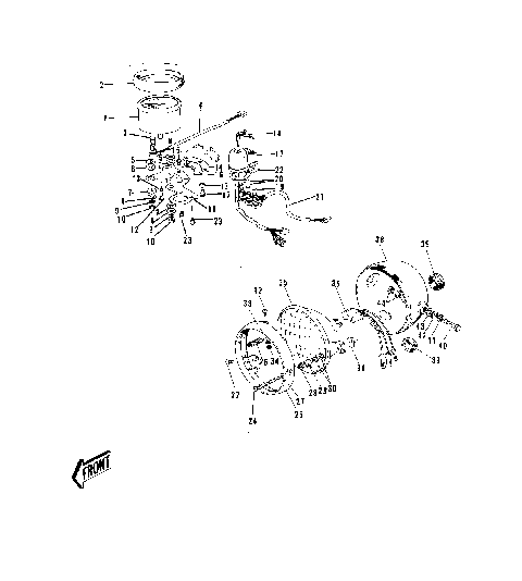 METERS/HEADLIGHT ('72-'73 G5-A)