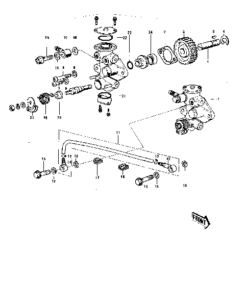 OIL PUMP ('74-'75 B/C)