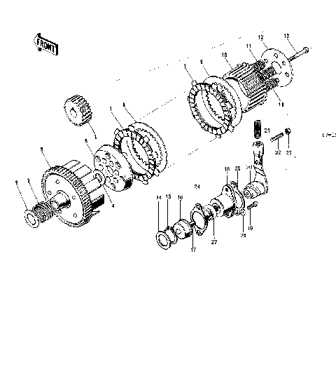 CLUTCH ('74-'75 B/C)