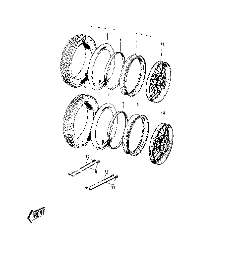WHEELS/TIRES ('74-'75 B/C)