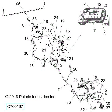 ELECTRICAL, WIRE HARNESS - R19RSE99AS/A1/A9/AD/AV/B1/B9/BS/BD/BV (C700167)
