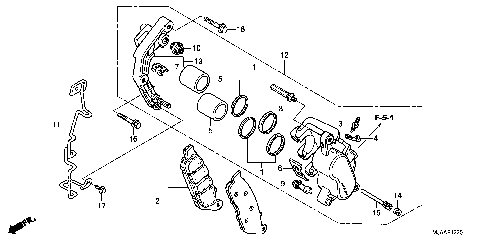FRONT BRAKE CALIPER (3)