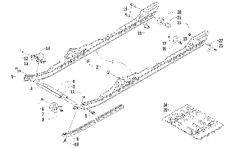 SLIDE RAIL AND TRACK ASSEMBLY [93549]