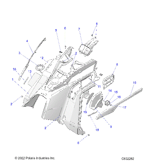 BODY, CONSOLE - S24TKL8RS (C602282)