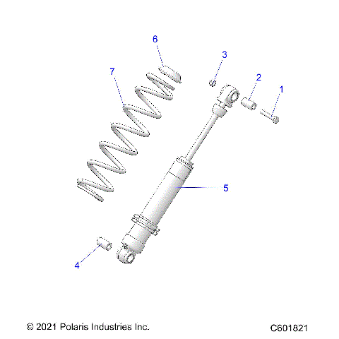 SUSPENSION, SHOCK, REAR TRACK - S24CEA5TSL (C601821)