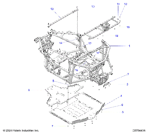 CHASSIS, MAIN FRAME AND SKID PLATES