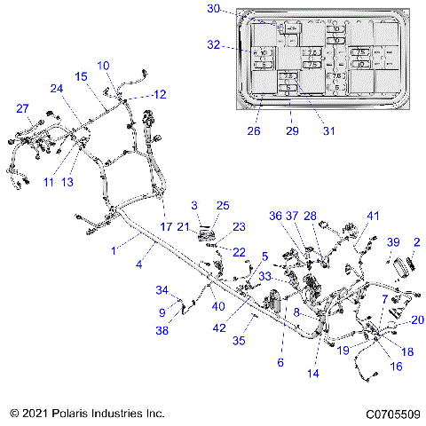 ELECTRICAL, WIRE HARNESS, CHASSIS, ULTIMATE LE - Z21R4U92AN/BN (C0705509)