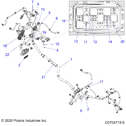 ELECTRICAL, WIRE HARNESS - Z23ASE99A4/B4/K99A4(C0704715-5)
