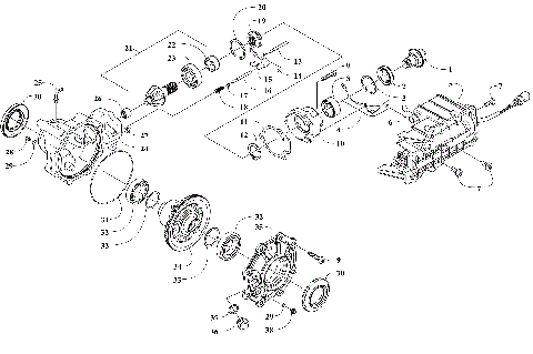 FRONT DRIVE GEARCASE ASSEMBLY [304368]