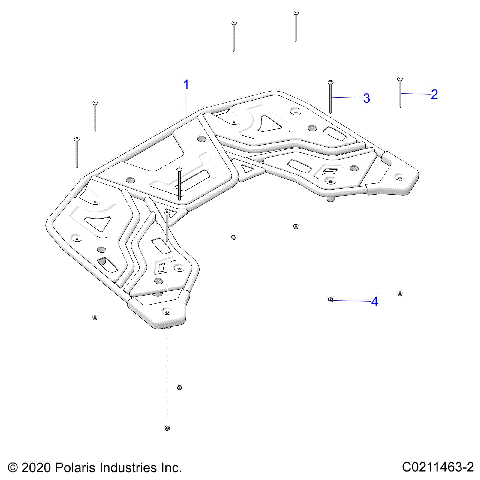 BODY, REAR RACK - A21SEK57AG/BG (C0211463-2)