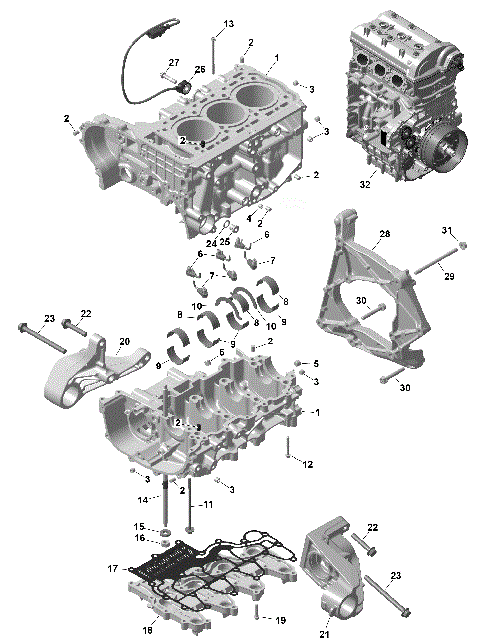 01- ROTAX - Crankcase