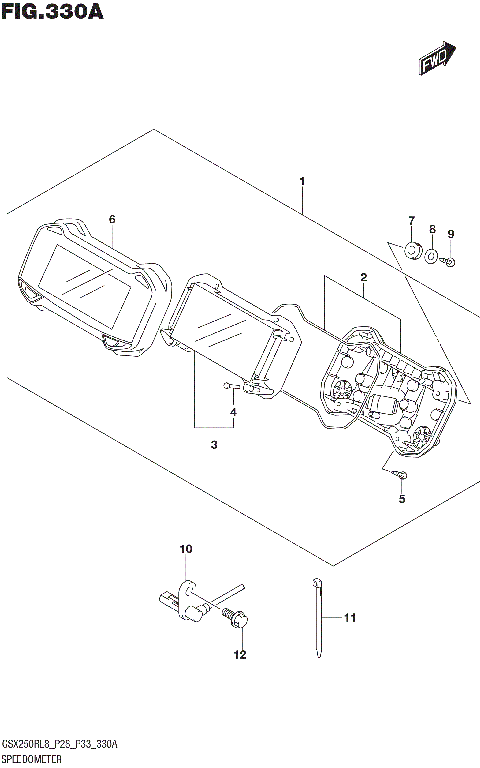 SPEEDOMETER (GW250RL8 P28)