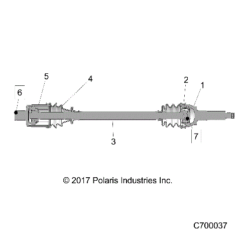 DRIVE TRAIN, REAR HALF SHAFT - TO 5/27/2020 - R21RSM99AG (C700037)