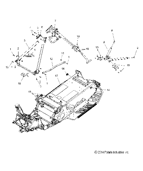 CHASSIS, CHASSIS ASM. and OVER STRUCTURE - S15DP8 ALL OPTIONS (49SNOWCHASSISFRT215PROS)