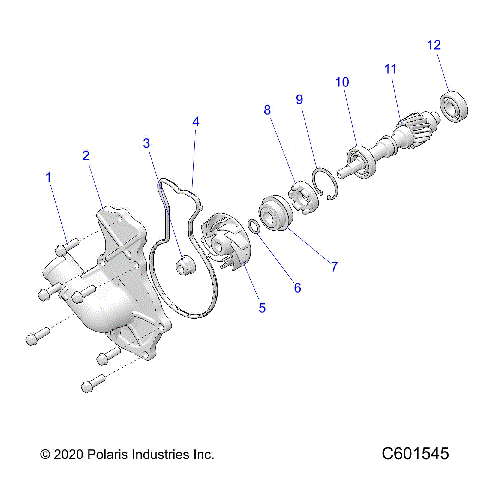 ENGINE, WATER PUMP - S21TDV8RS/8RE ALL OPTIONS (C601545)