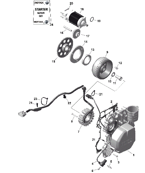 01- ROTAX - Magneto and Electric Starter
