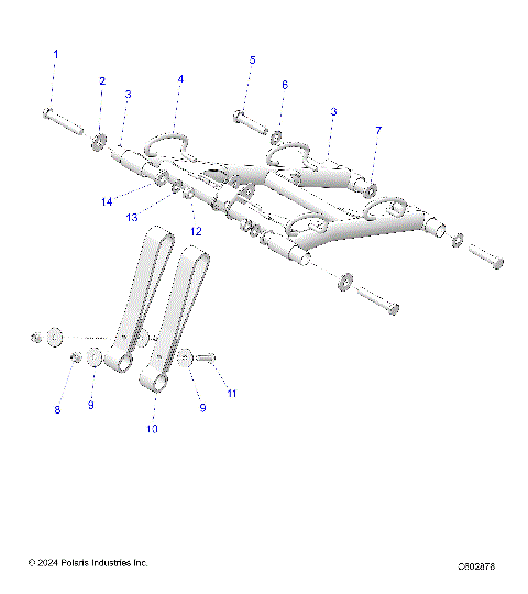 SUSPENSION, TORQUE ARM, FRONT - S25MDX6DSA/6DEA (C602876)