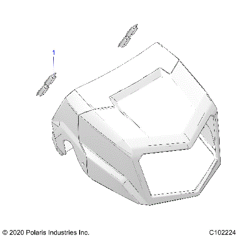BODY, HEADLIGHT POD, PLUGS - A24SEE57A1/A3/A6/A9/B1/B3/B6/B9 (C102224)