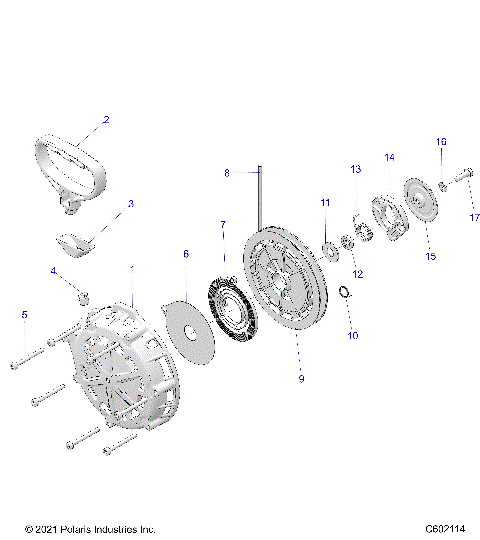 ENGINE, RECOIL STARTER - S23TLG8RS/8RE (602114)