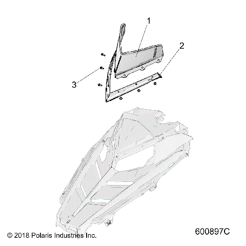 BODY, WINDSHIELD - S23CEU5TSL (600897C)