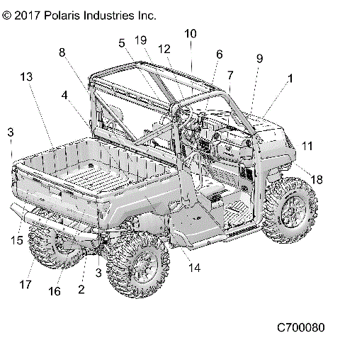 BODY, DECALS - R18RRU99AS/BS (C700080)