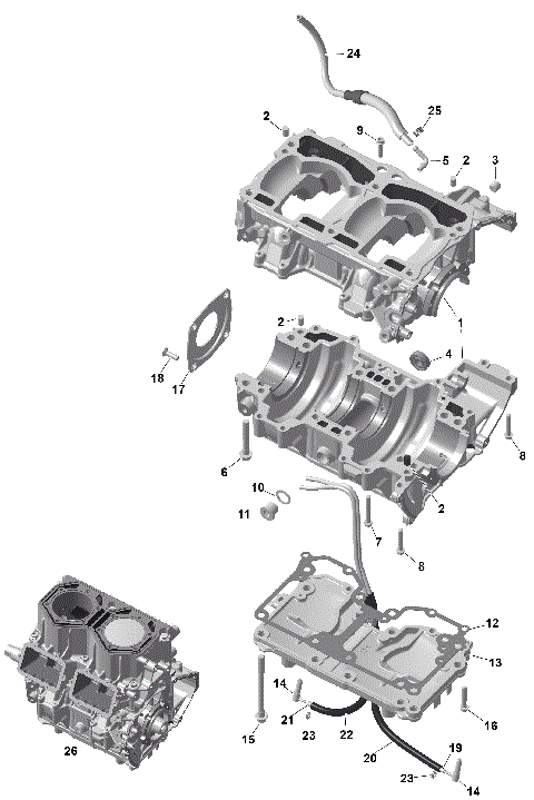 01- ROTAX - Crankcase