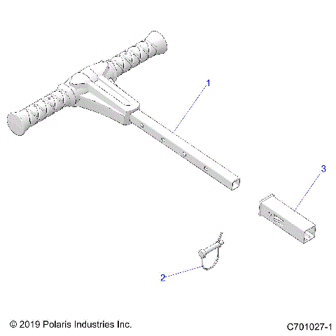BODY, GRAB BAR, PASSENGER - Z21N4E99NG (C701027-1)