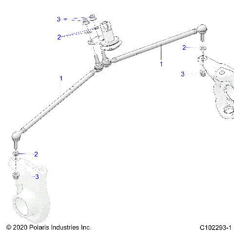 STEERING, TIE RODS - A25SKE57C1/CK/E1/EK (C102293-1)