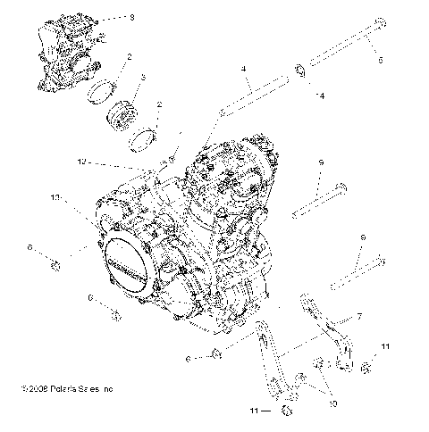 ENGINE, MOUNTING - A09GP52AA (49ATVENGINEMTG09OUT525)