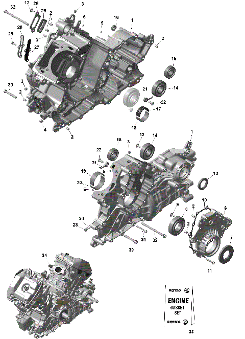 01- ROTAX - Crankcase
