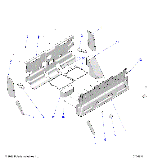 BODY, CAB FOAM AND REAR PANEL - R25RSY99AF/BF/AK/BK/AS/BS/AL/BL/AP/BP/A9/B9 (C730857)