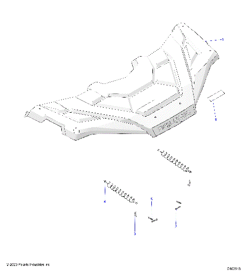 BODY, FRONT RACK - A25SKE57C1/CK/E1/EK (C102613)