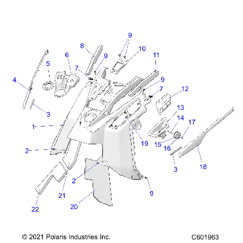 BODY, CONSOLE - S23TLG8RS/8RE (C601963)