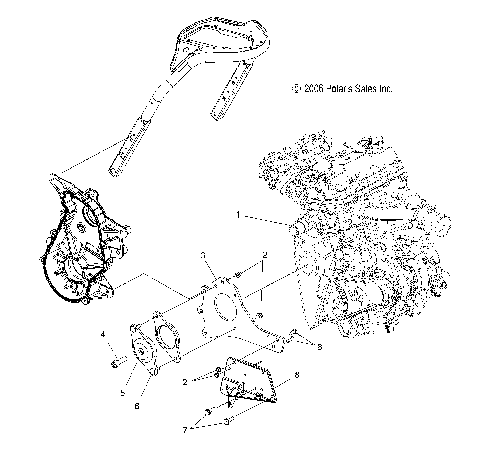ENGINE, MOUNTING, RH and FRONT - S07PY7FS/FE (49SNOWENGINEMOUNTRH)