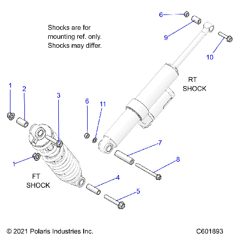 SUSPENSION, SHOCK MOUNTING, REAR SUSP. - S24TDL6KSA (C601893)