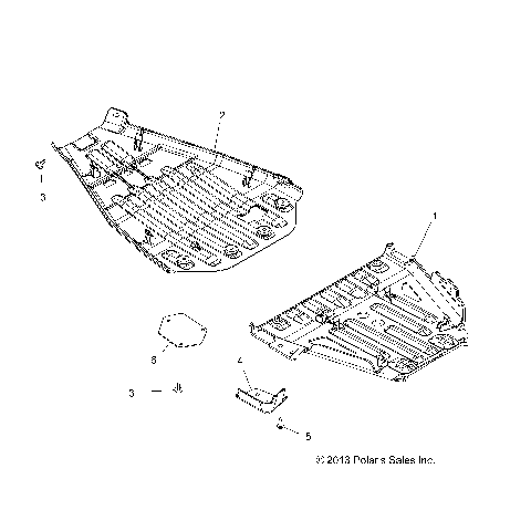 BODY, SKID PLATES - A15SYE85FS (49ATVSKIDPLATE15850TRG)