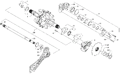 DRIVE TRAIN SHAFTS AND BRAKE ASSEMBLIES [109496]