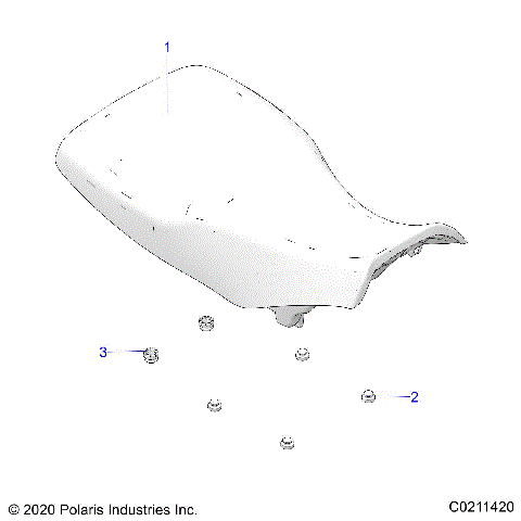 BODY, SEAT - A21SEK57AG/BG (C0211420)