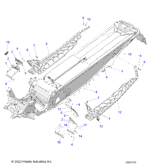 CHASSIS, FOOTRESTS, and RUNNINGBOARDS - S25TDL8RS (C602769)