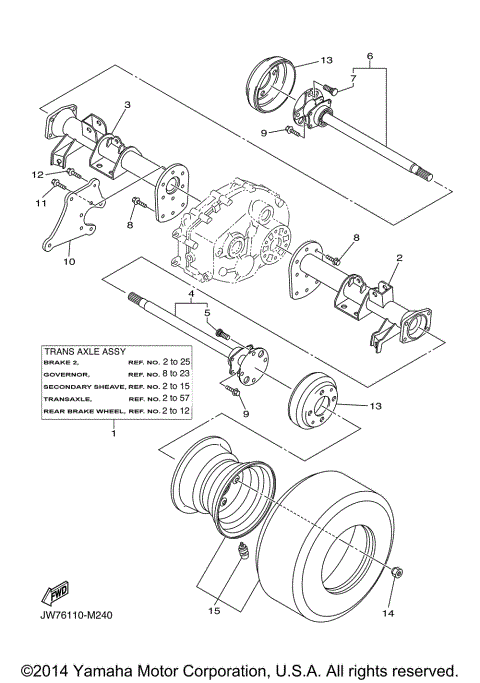 REAR AXLE & WHEEL
