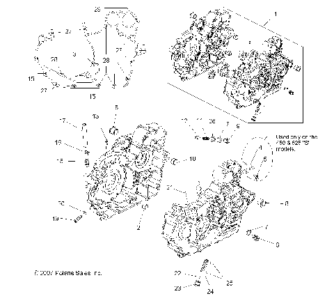 ENGINE, CRANKCASE - A09GJ45AA (49ATVCRANKCASE08OUT525S)