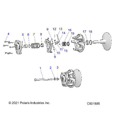 DRIVE TRAIN, CLUTCH, PRIMARY - S24TDL6KSA (C601885)