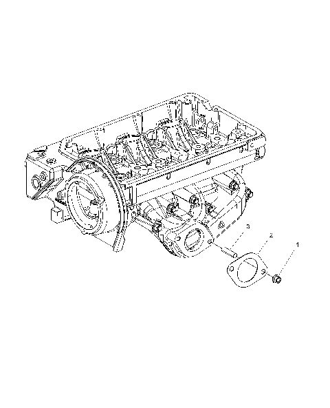 ENGINE, EXHAUST MOUNTING STUD and GASKET - R16RTED1F1 (49RGREXHAUSTMNT15DSL)
